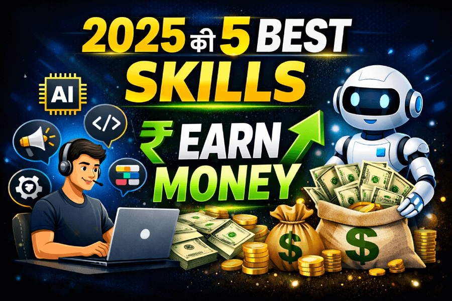 5 Best Skill you should learn to earn money in 2025 _ In Hindi